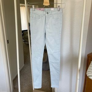 Chu -5kg skinny jeans baby blue NWT 25